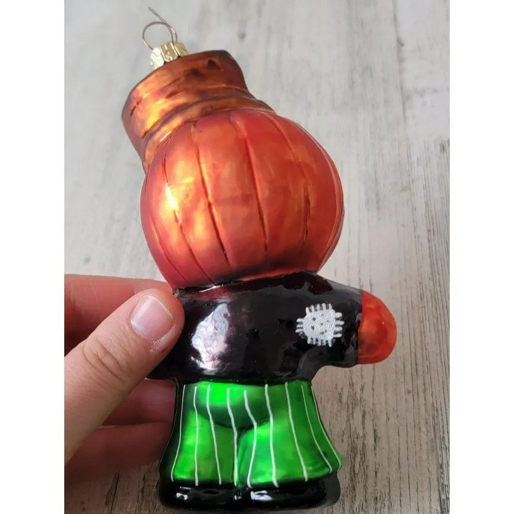 Radko pumpkin pete blown glass ornament Halloween‎